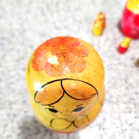 Russian Colorful Nesting Dolls USSR - Picture 12 of 13